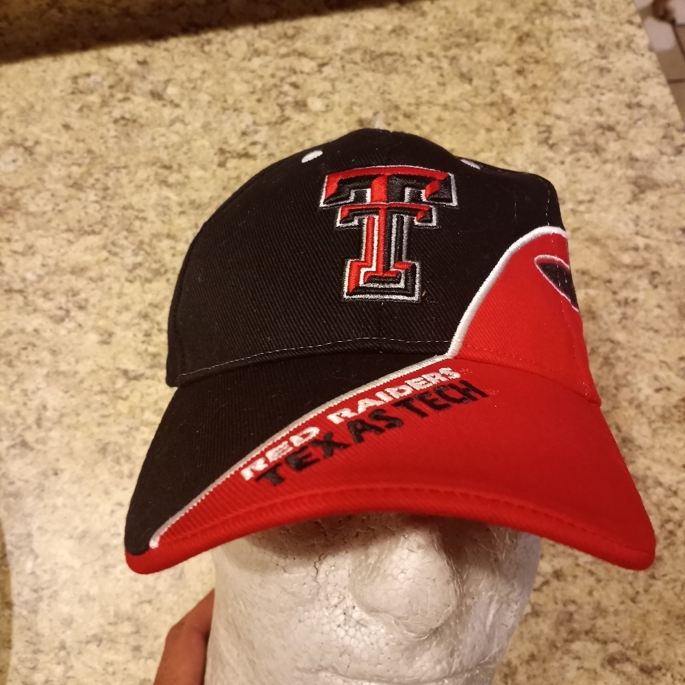 Vtg Texas Tech Big Graphic hat BNWT